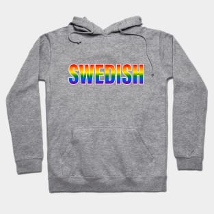 Rainbow Swedish LGBTQ Pride Hoodie